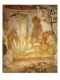 Journey to Bethlehem with Mary on Donkey, Fresco in Apse of Church of Santa Maria Foris Porta