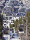 Cable Car Above Whistler Resort, Venue of the 2010 Winter Olympic Games, British Columbia, Canada