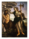 Pallas or Minerva and the Centaur c.1480, Oil on Canvas