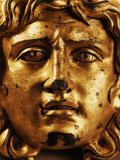 Head of Medusa, Gilded Bronze, 2nd - 3rd century, from Temple of Asclepius, Ulpia Traiana, Romania