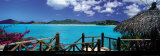 Bay View and Straw Umbrella, Coco Bay, Caribbean