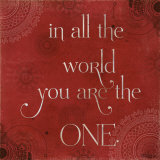 Buy You Are The One at AllPosters.com