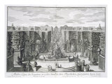Buy German Watergarden, from 'Furstlicher Baumeister', engraved by Karl Remshard at AllPosters.com
