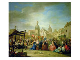 The Madrid Fair in the Plaza de la Cebeda Giclee Print