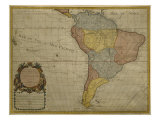 Buy Map of South America, Published in 1700, Paris at AllPosters.com