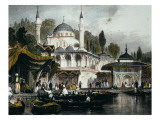 Buy The Mihrimah Sultan Mosque at Uskudar, on Anatolian Shore of Bosphorus, Facing Istanbul, 1839 at AllPosters.com