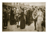 The Moment of Farewell: a Touching Scene at Victoria Station During War Time, 1914-19