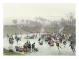 Skaters on the Lake at Bois de Boulogne