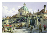 Below the Belvedere Palace in Vienna