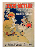 Poster Advertising 'Benzo-Moteur' Motor Oil Especially for Automobiles, 1901