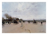 Carriages on the Champs Elysees