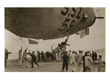 Naval Airship Coming Down to Her Mooring on the after Deck of H. M. S. Furious, 1914-19