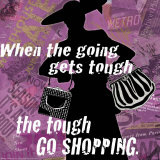 Purple Fashion Collage II Art Print