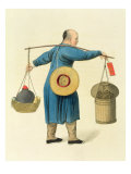 Buy A Viper Seller, Plate 46 from 'The Costume of China', engraved by J. Dadley, 1800 at AllPosters.com
