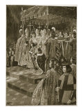 Buy The Presenting of the Spurs and Sword at the Coronation of Henry Vi on St. Leonard's Day, November at AllPosters.com