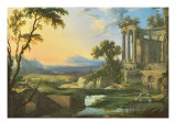 Italian Landscape with Ruins