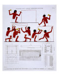 Buy Stonemasons at Work, from a Rare Record of Frescoes from Thebes, recorded 1819-1822 at AllPosters.com