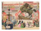 Buy View of the East Nave of the Crystal Palace with Sculpture at AllPosters.com