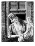 Buy Woman Wringing Washing at AllPosters.com