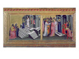 Madonna and Child with Saints, Detail of the Predella Depicting the Presentation in the Temple and 