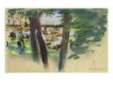 Buy At the Ahlenhorster Fahrhaus, 1909 at AllPosters.com