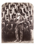 Buy Isambard Kingdom Brunel, Standing in Front of the Launching Chains of the 'Great Eastern', 1857 at AllPosters.com