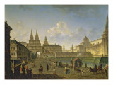 Buy Voskresensky and Nikolsky Gates and the Neglinny Bridge from Tverskay Street in Moscow, 1811 at AllPosters.com
