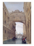 Buy The Bridge of Sighs, Venice, engraved by Lefevre at AllPosters.com