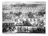 King George I Procession to St. James's Palace, 20th September 1714, Engraved by Abraham Allard