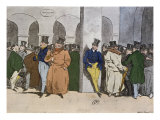 Buy The Stock Exchange, engraved by Rougeron-Vignerot, 1856 at AllPosters.com