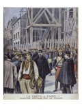 Buy Strike in Paris, Building Site Protected by Army, Illustration from Le Petit Journal October 1898 at AllPosters.com