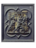 Buy Christ Chasing Merchants from Temple, Seventh Panel of North Doors of Baptistery of San Giovanni at AllPosters.com