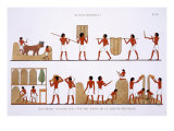 Buy Transporting, Storing and Recording Stores of Grain, from Rare Record of Frescoes from Thebes at AllPosters.com