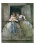 Buy Girls on the Balcony, 1855-60 at AllPosters.com