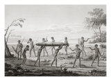 Buy Port Jackson, New Holland: Aboriginal Burial Ceremony, from 'Voyage Autour du Monde' at AllPosters.com