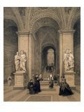 Sacred Staircase of Santi Sanctuary in Rome, Illustration from the Album 'Rome Dans Sa Grandeur'