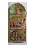 Buy Martyrdom of St. Sebastian Altarpiece, Side Panel with Angel Gabriel and Scenes from Life of Saint at AllPosters.com