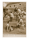 Germans Forcing a French Farmer to Thresh His Corn for their Benefit