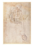 Study for the Ignudi above the Persian Sibyl in the Sistine Chapel, 1508-12