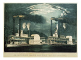 Midnight Race on the Mississippi, 1875