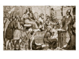 St. Augustine Preaching to Saxons, Illustration from 