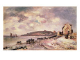 Buy Seascape with ponies on the beach at AllPosters.com