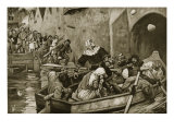 Buy Queen Eleanor Pelted by the Londoners, Illustration from 'Hutchinson's Story of British Nation' at AllPosters.com
