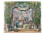 Buy Fold-out 'Peep Show' of a Masonic Lodge, Mid Eighteenth Century at AllPosters.com