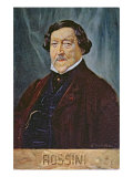 Postcard Depicting the Composer Rossini, c.1900 Giclee Print