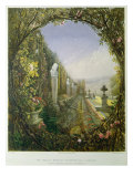 Buy The Trellis Window, Trentham Hall Gardens, from 'Gardens of England', published 1857 at AllPosters.com