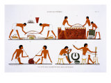 Buy Jewellery and Metal Workshop, from a Rare Record of Frescoes from Thebes, recorded 1819-1822 at AllPosters.com