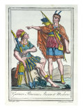 Buy Ancient and Modern Peruvian Warriors, Illustration from 'Encyclopedie des Voyages' at AllPosters.com