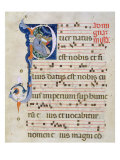 Buy Page with Historiated Initial 'P' Depicting the Nativity, from a Gradual from the Monastery of San at AllPosters.com