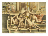 Buy Ancient Times, Plate X of 'De Figuris Veneris' by F.K. Forberg, engraved by artist, 1900 at AllPosters.com